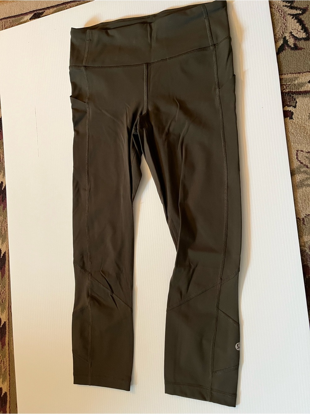 lululemon athletica Olive Green Capris